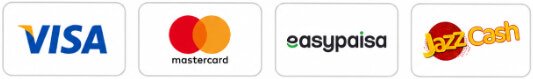 Visa Mastercard EasyPaisa JazzCash